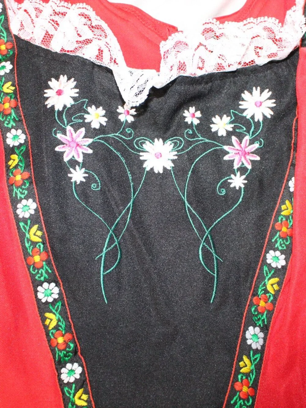 Women's Sexy Alpine Inspired Swiss Miss Costume with Accessories Size Medium 6-8 - Picture 3 of 9